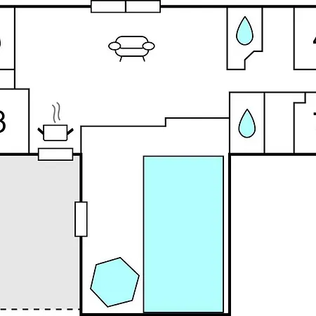Seven-bedroom Holiday In 펜션 *